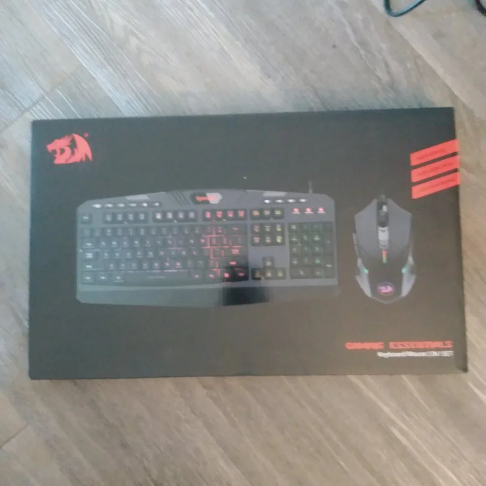 Redragon gaming keyboard and mouse combo.